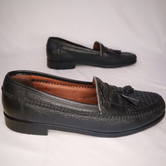 Brass Boot Tassel penny loafer men\'s Black Size 10 main image 4